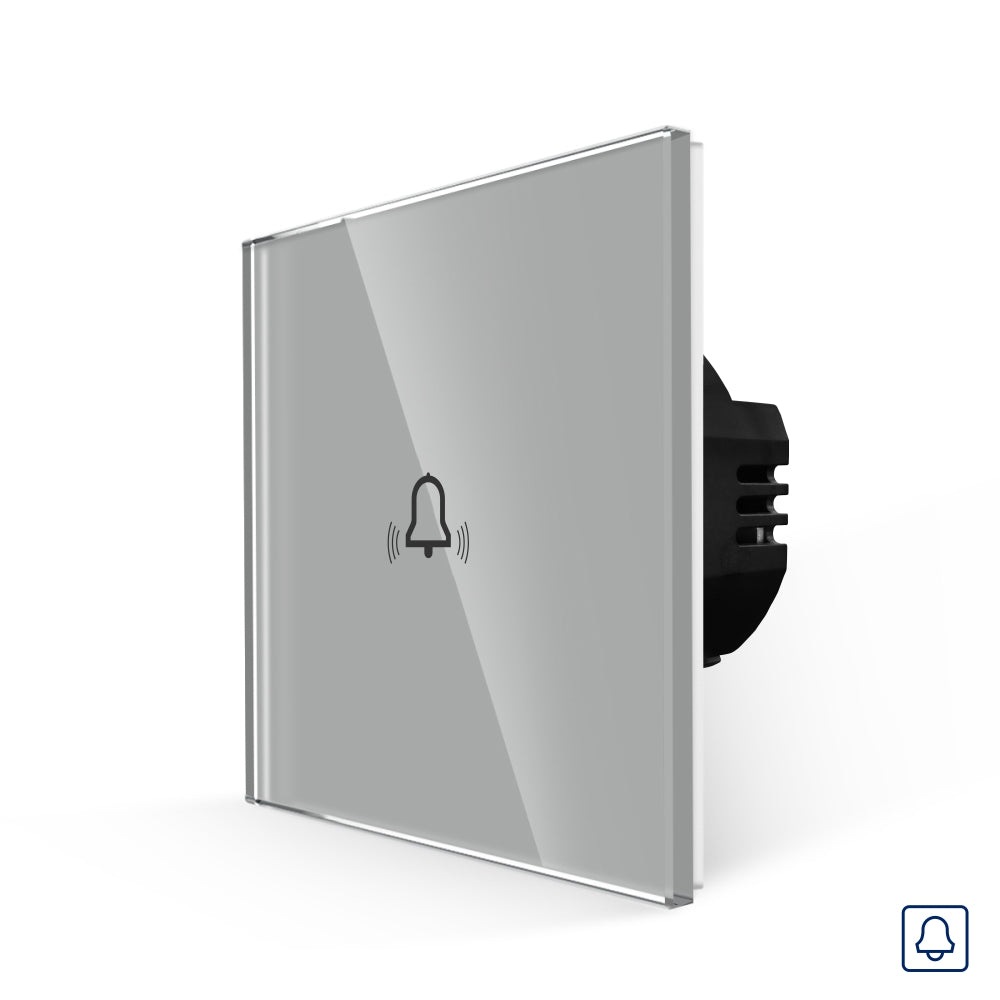 Buton Gri Sonerie cu Touch, cu Revenire, din Sticla