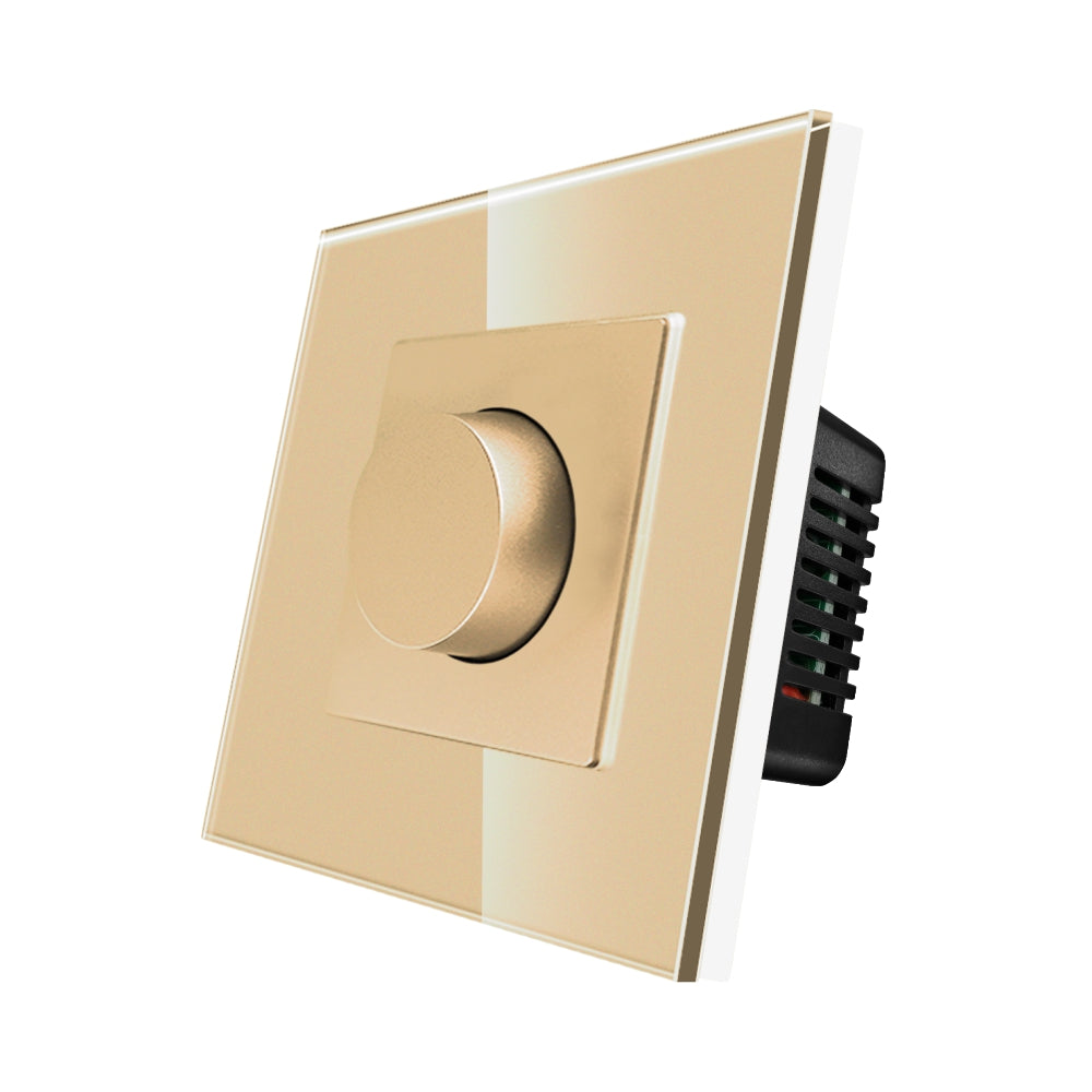 Intrerupator Auriu cu Variator Mecanic cu Rama din Sticla