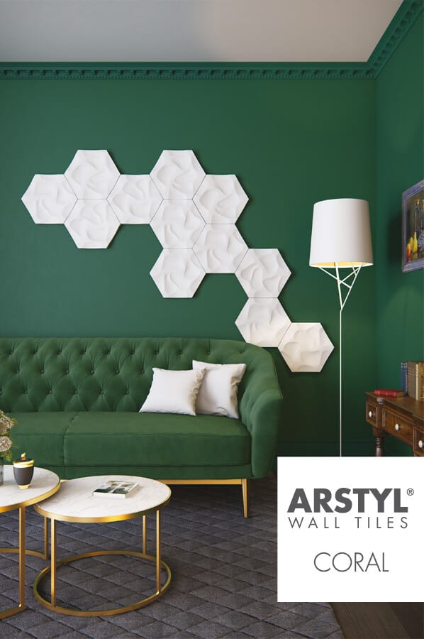 Panou poliuretan Arstyl 3D Coral 380x329x25