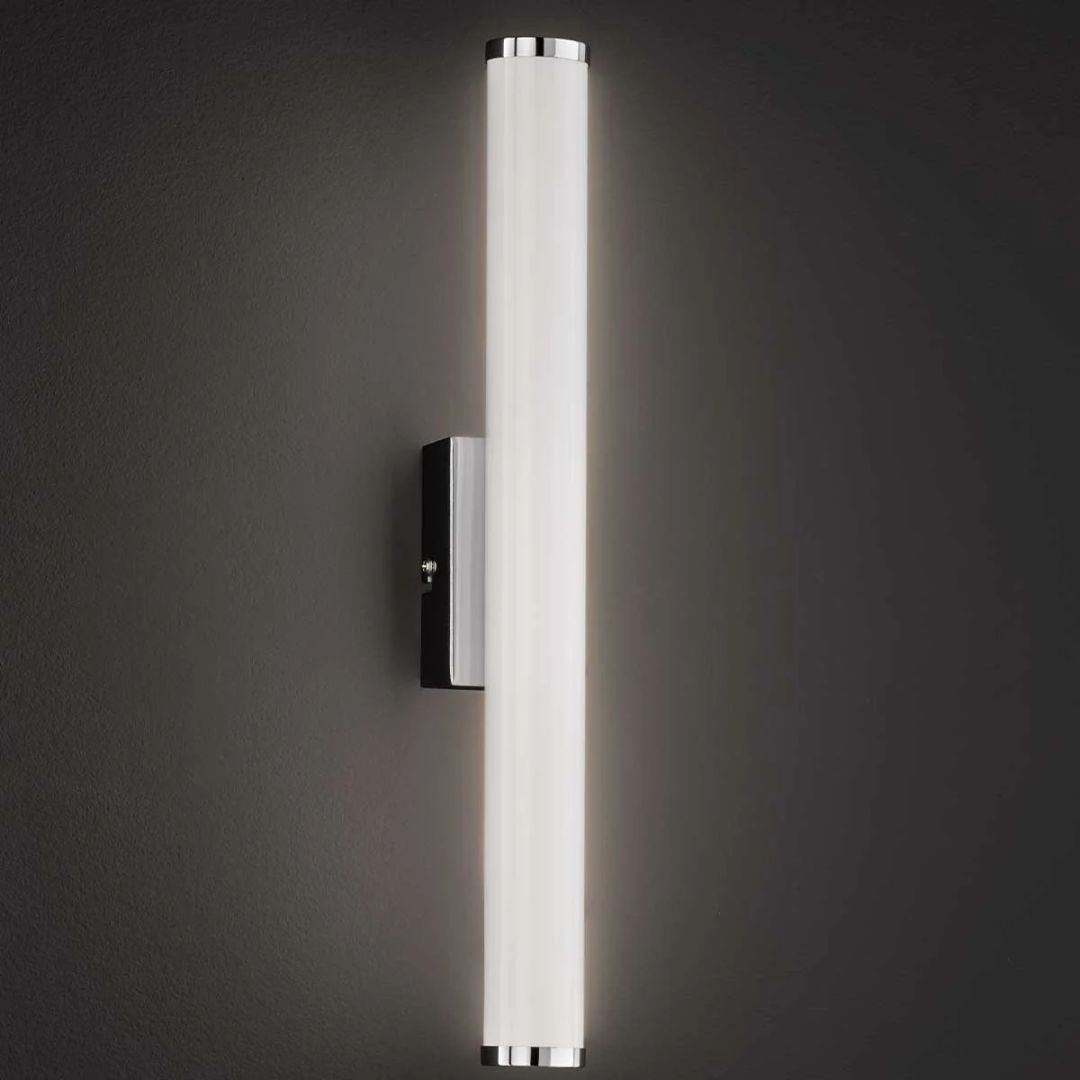 Aplica LED perete pentru baie cu lumina calda cromata IP44 - 420 Lumeni