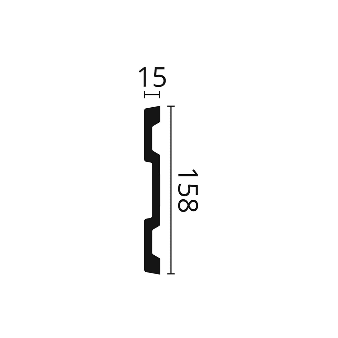 Brau decorativ din poliuretan Arstyl Z61-158x15x2000