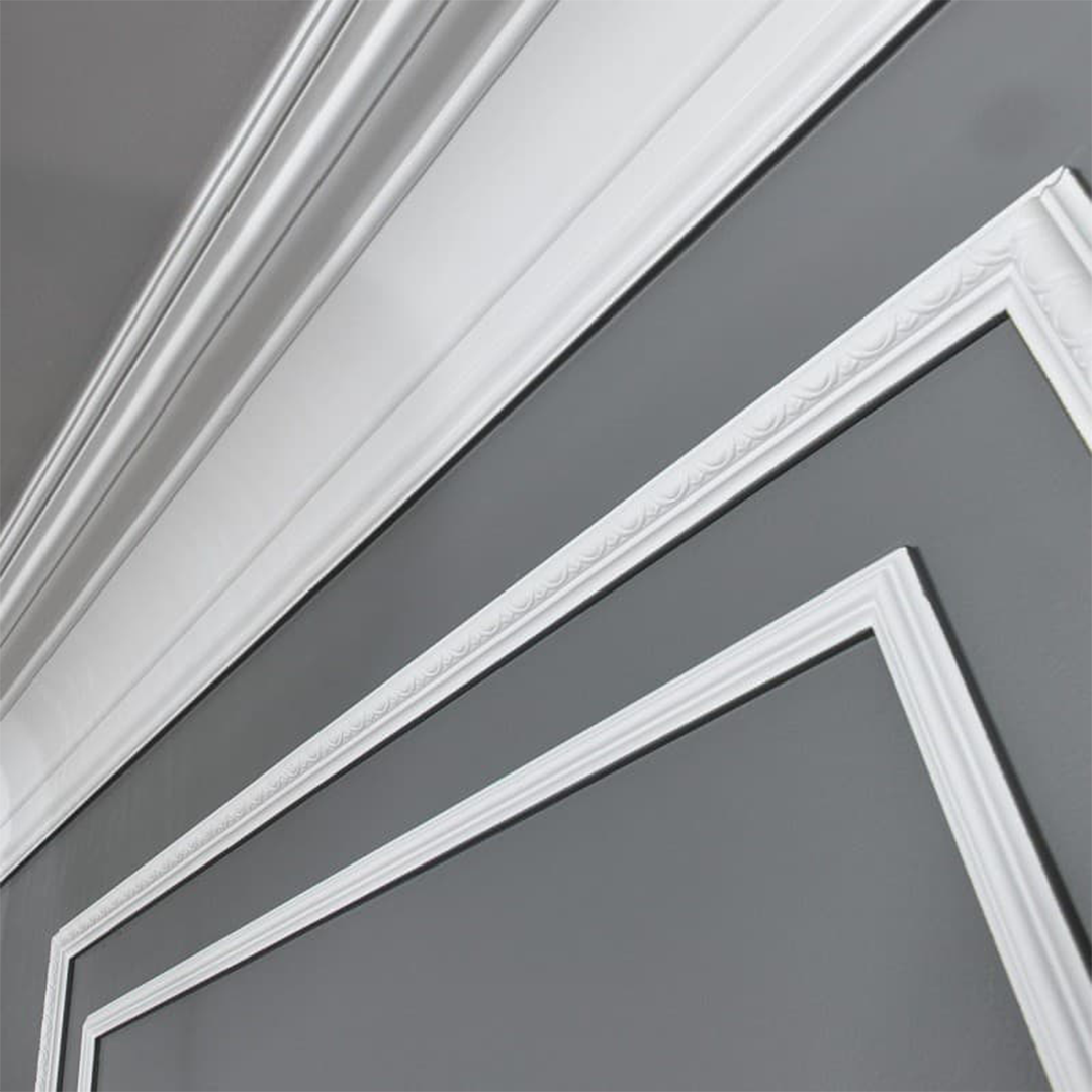 Brau decorativ din polistiren dur Wallstyl WO1 38x18x2000
