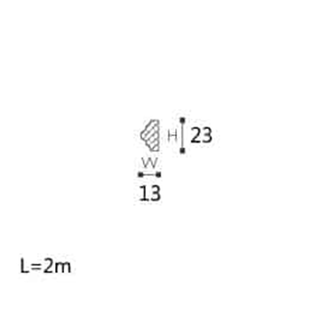 Brau decorativ din poliuretan SP3 - 2,3x1,3x200 cm