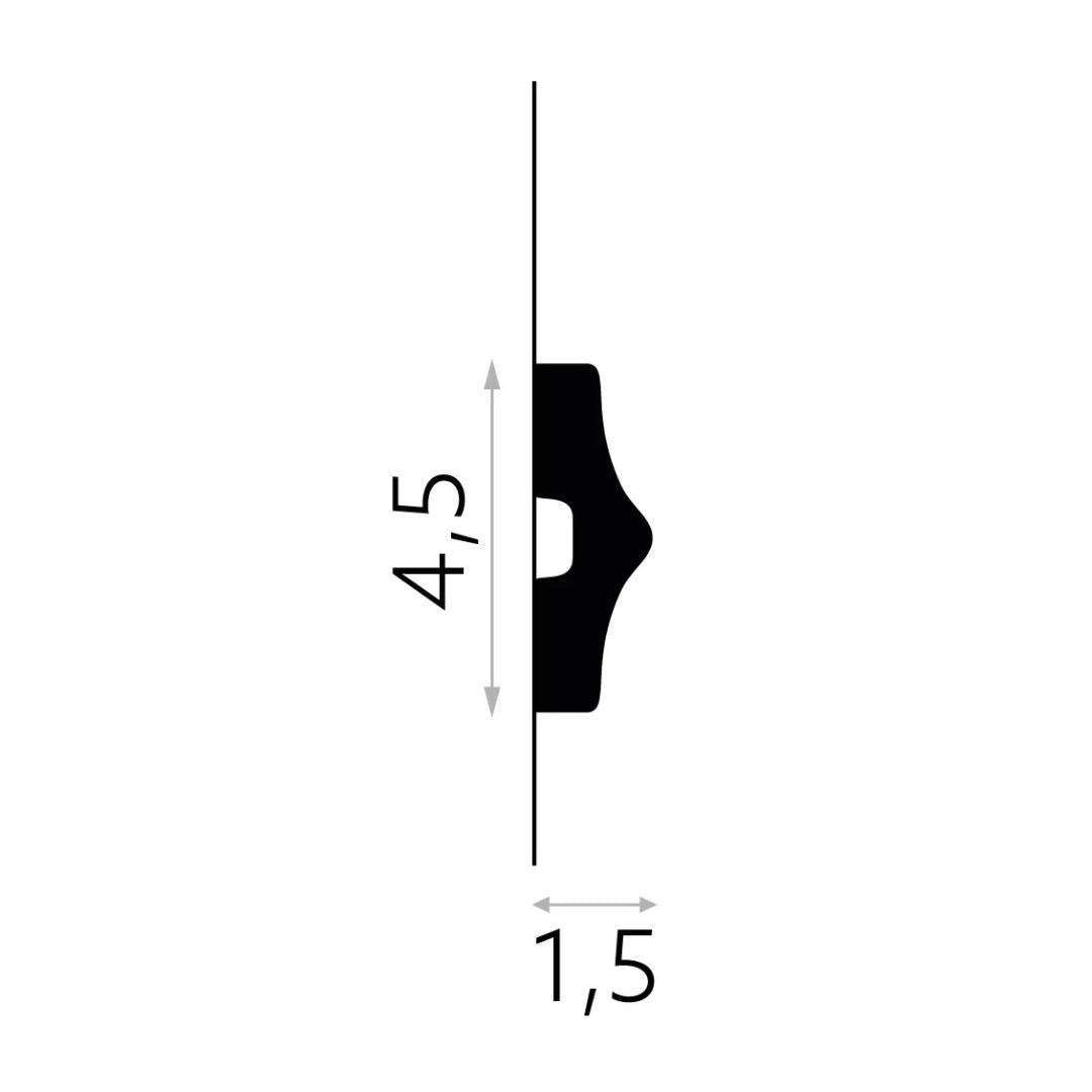 Brau decorativ din duropolimer MD026 - 4,5x1,5x200 cm