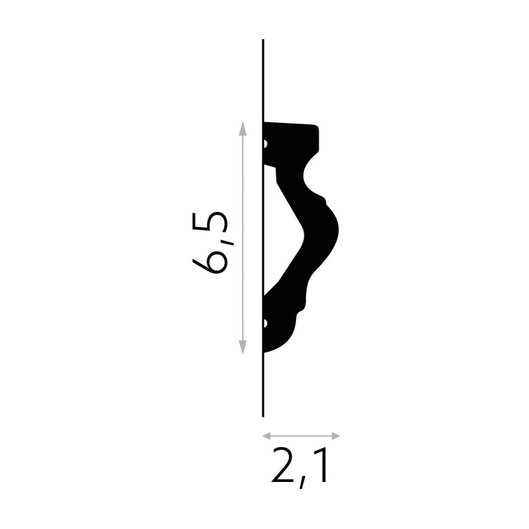Brau decorativ din duropolimer MD308- 6,5x2,1x200 cm