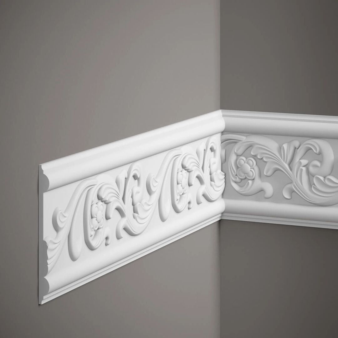 Brâu decorativ din poliuretan MDC236 – 6 × 1,5 × 200 cm