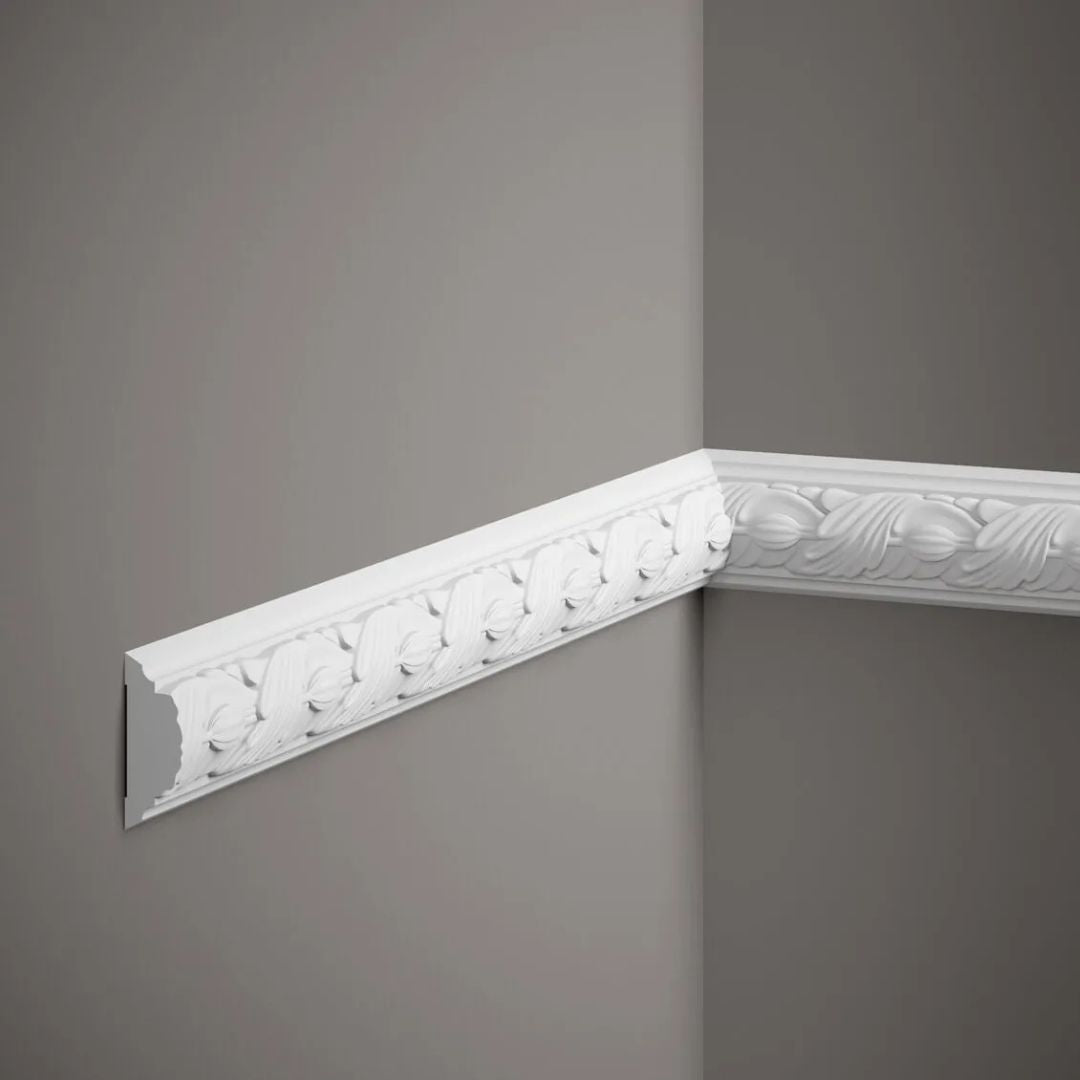 Brâu decorativ din poliuretan MDC258 – 7,6 × 3,3 × 200 cm