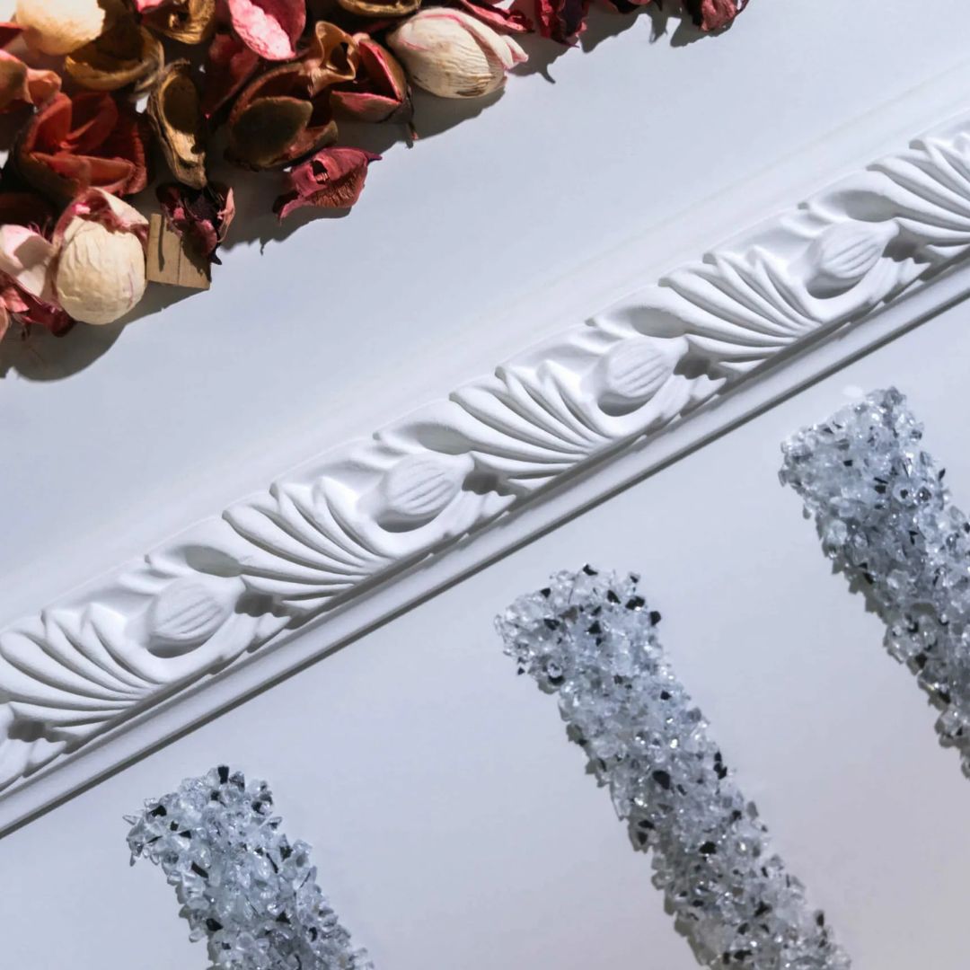 Brâu decorativ din poliuretan MDC258 – 7,6 × 3,3 × 200 cm