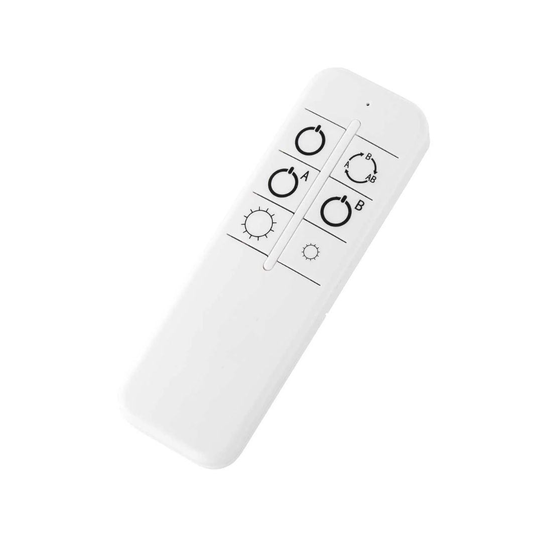 Candelabru LED cu lumina calda dimabil suspendat argintiu cu telecomanda Newa - 4100 Lumeni