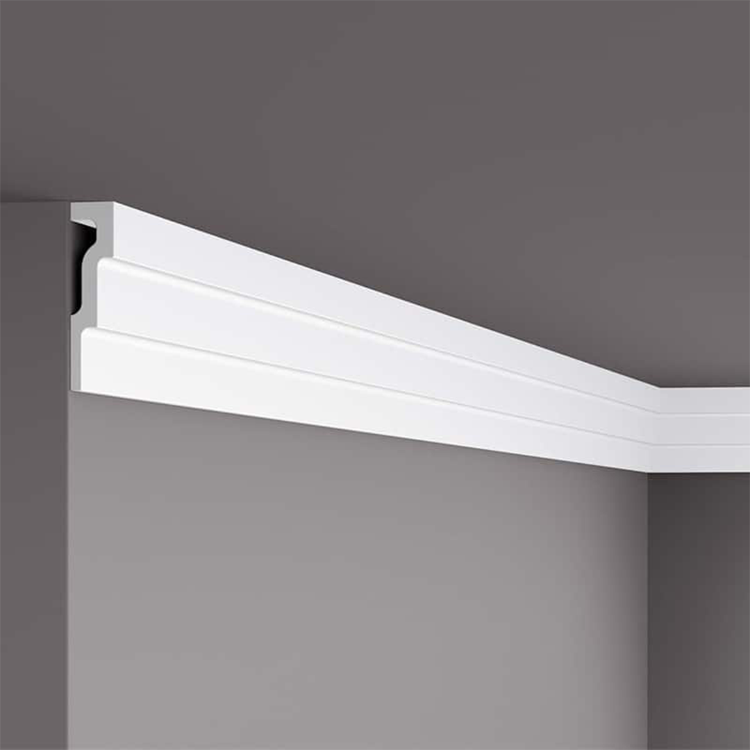 Cornisa pentru tavan din polistiren M1 - 12x3x200 cm