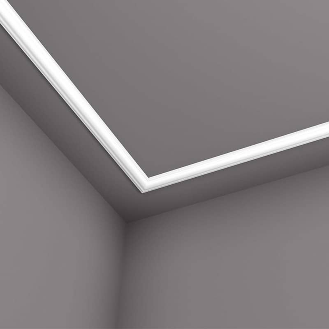 Cornisa pentru tavan din polistiren O - 4x2x200 cm