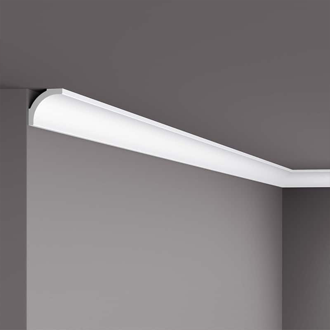 Cornisa pentru tavan din polistiren B2 - 3,5x3,5x200 cm