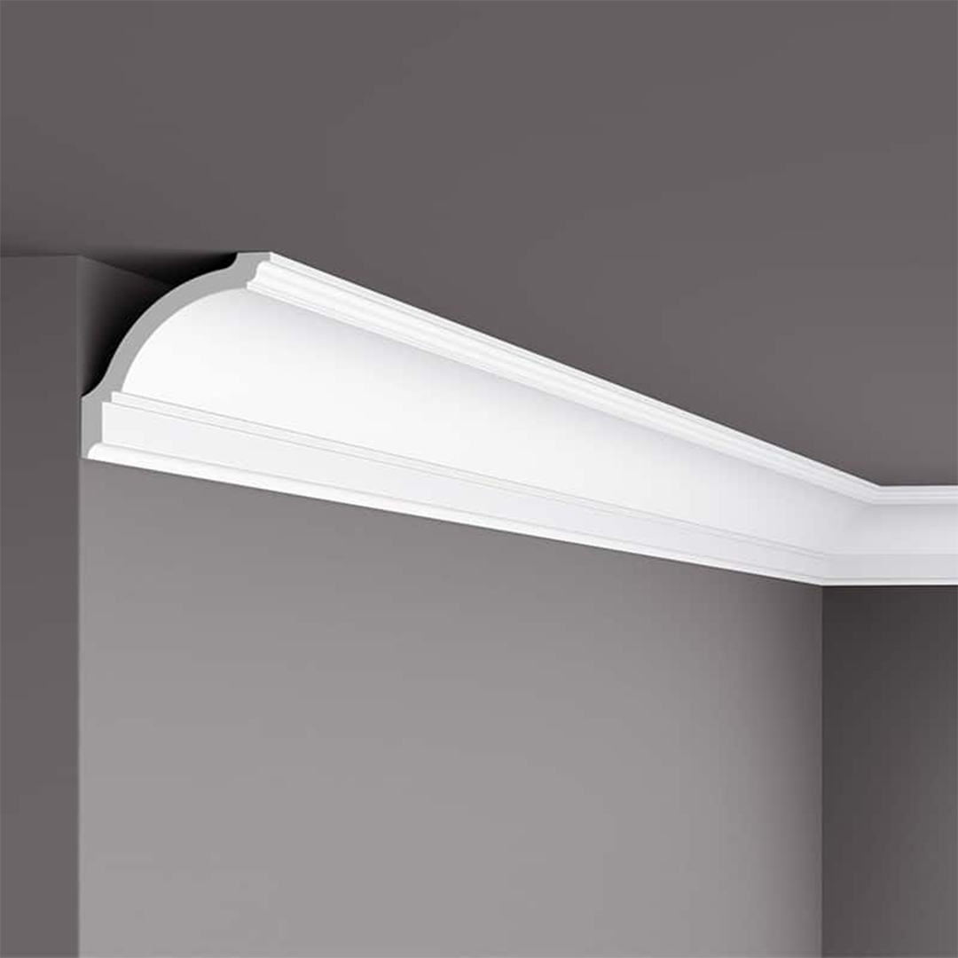 Cornisa pentru tavan din polistiren GP - 10x10x200 cm