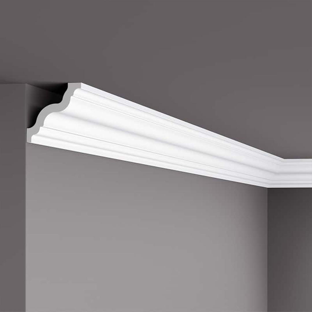 Cornisa pentru tavan din polistiren GR - 85x80x200 cm