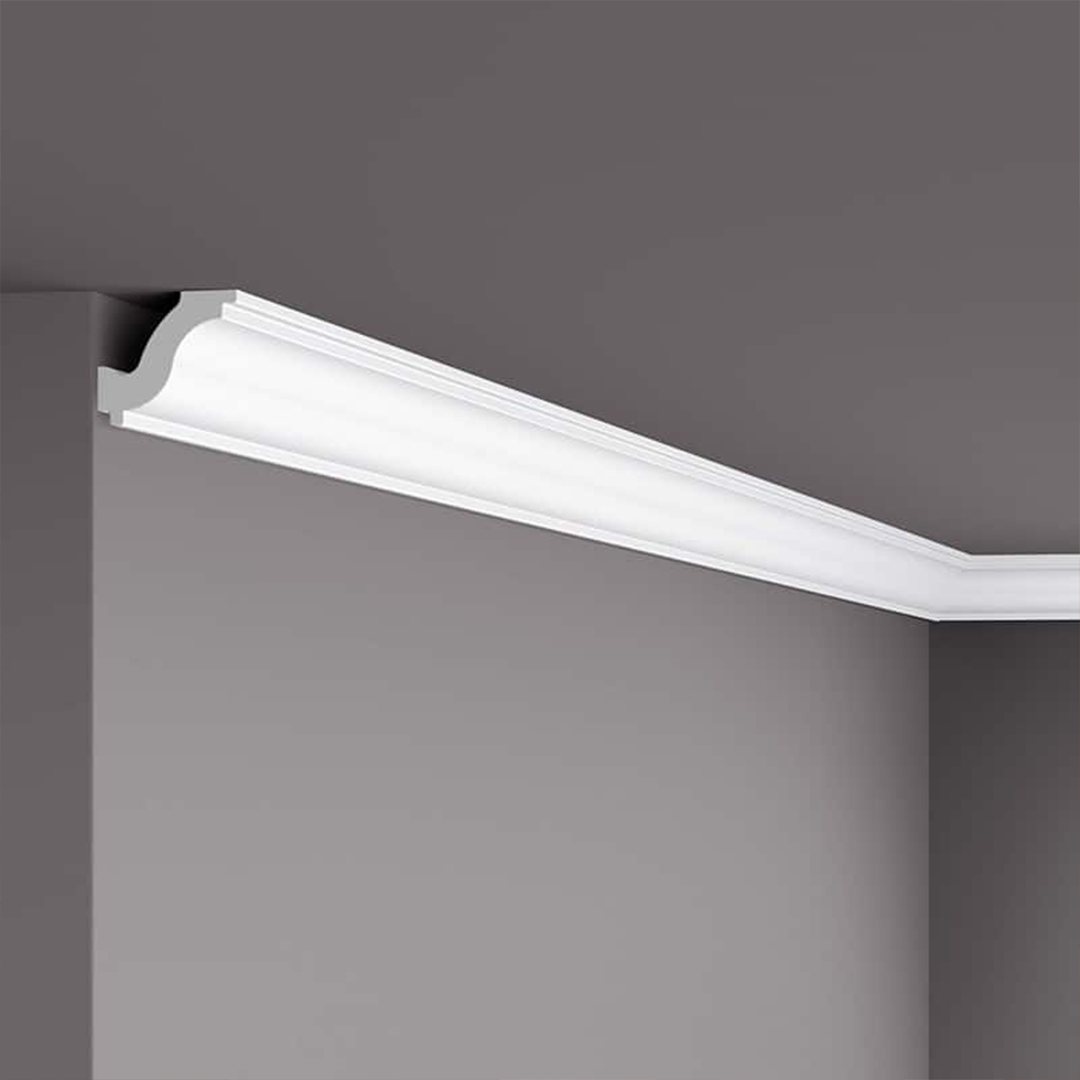 Cornisa pentru tavan din polistirenl H - 4,5x5x200 cm