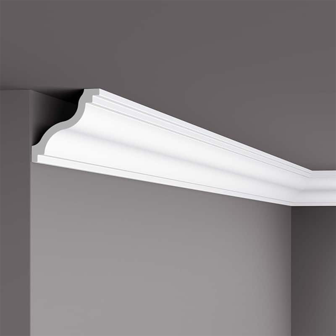 Cornisa pentru tavan din polistiren SL - 10x10x200 cm