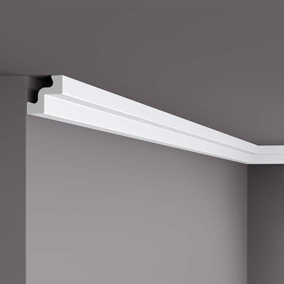 Cornisa pentru tavan din polistiren ST2 5x5x200 cm