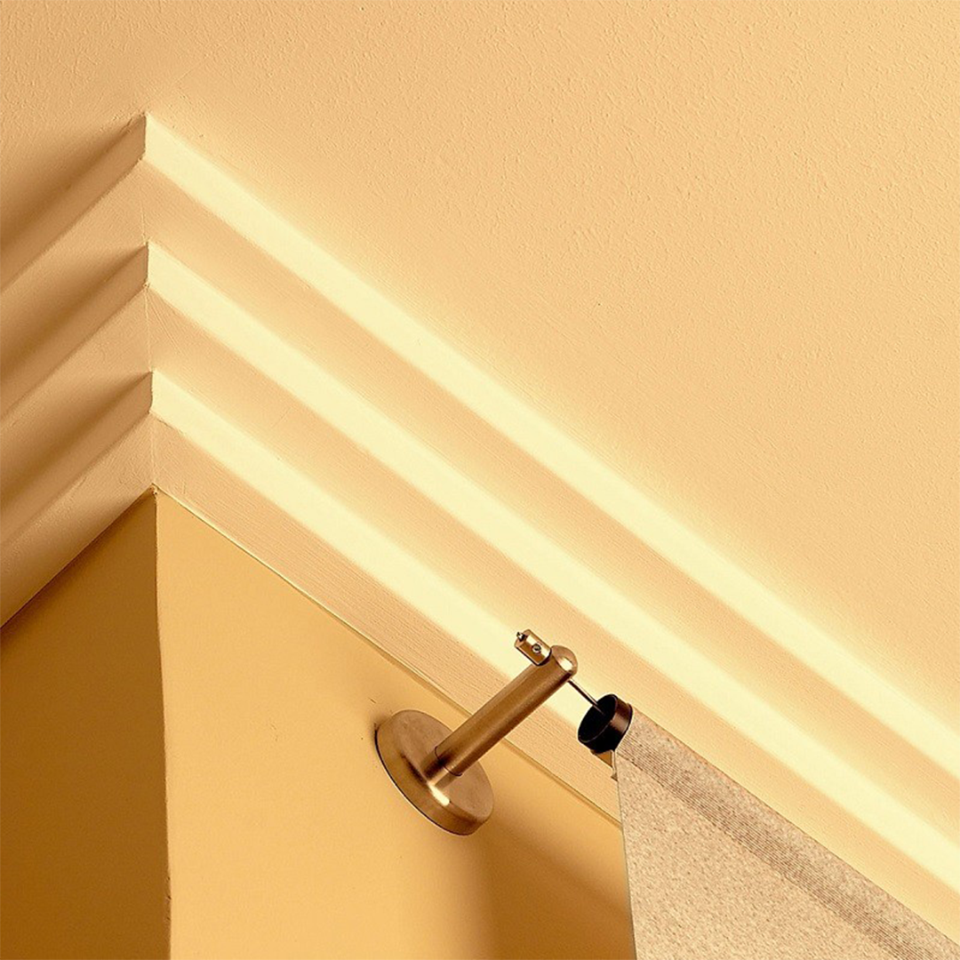 Cornisa pentru tavan din polistiren ST3 7,5x7,5x200 cm