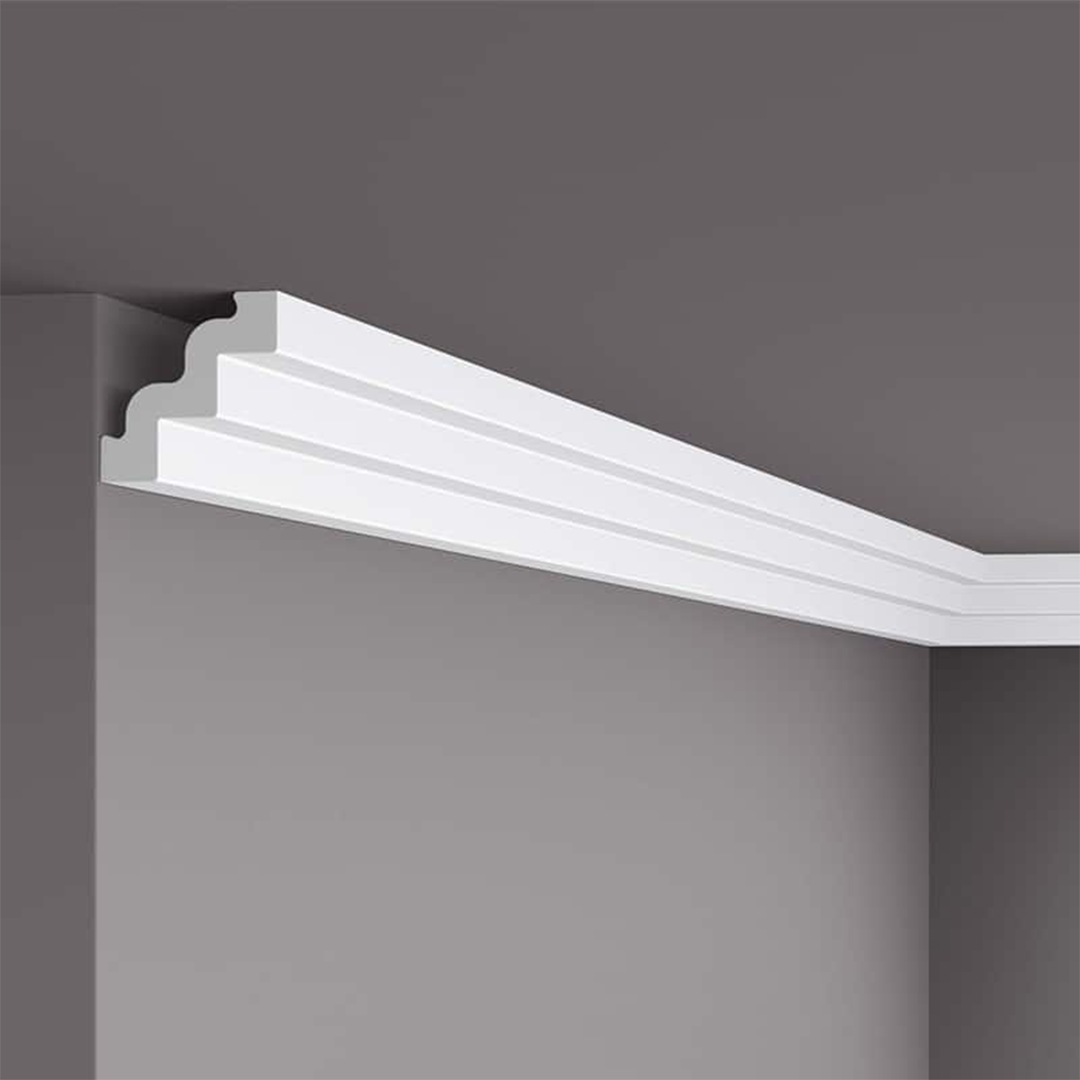 Cornisa pentru tavan din polistiren ST3 7,5x7,5x200 cm