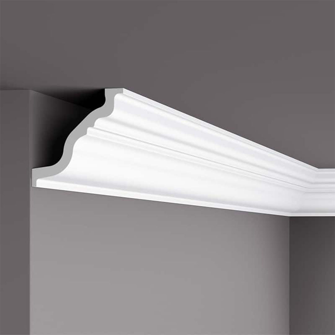 Cornisa pentru tavan din polistiren TL - 15x15x200 cm