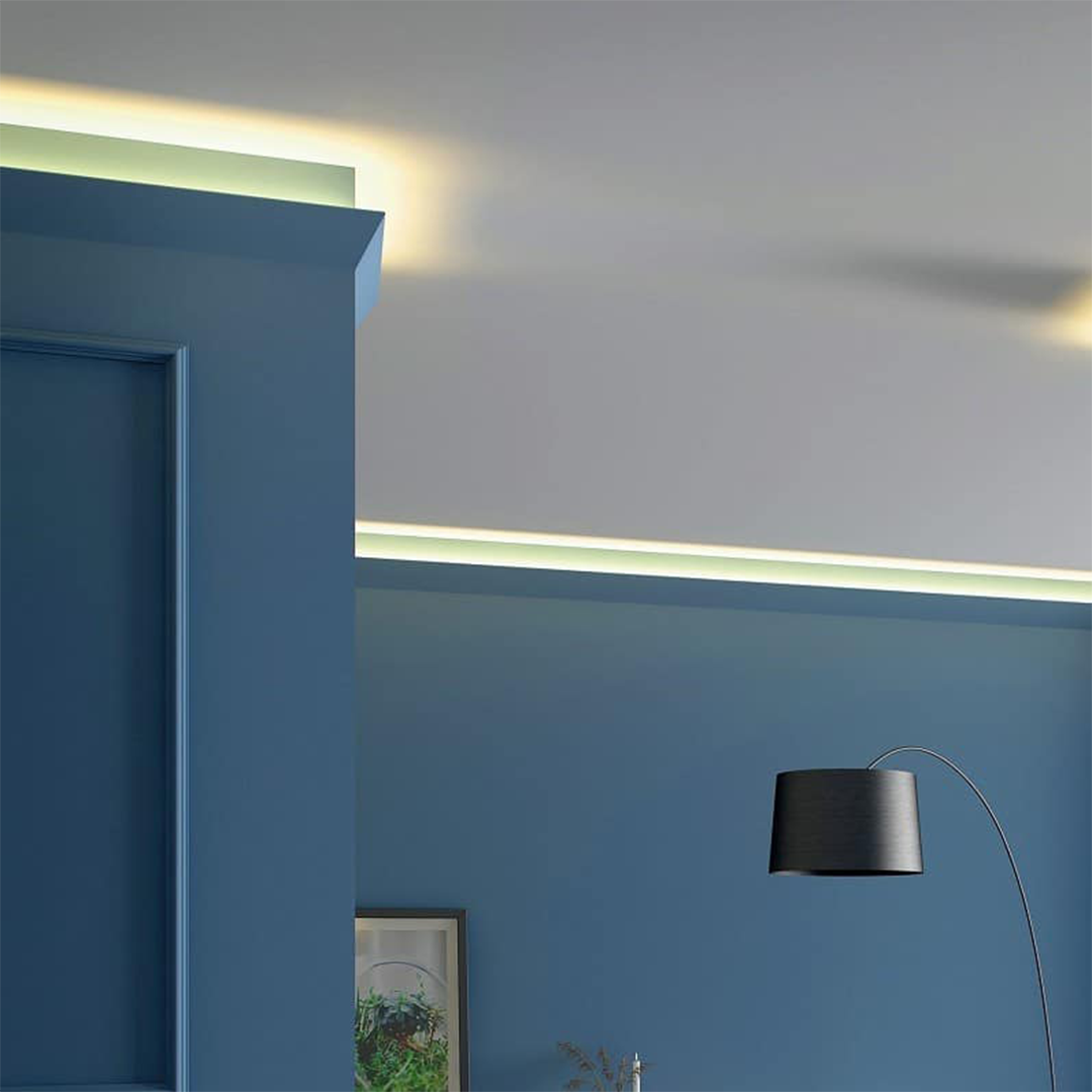 Cornisa decorativa tavan polistiren dur Wallstyl IL4 60x36x2000