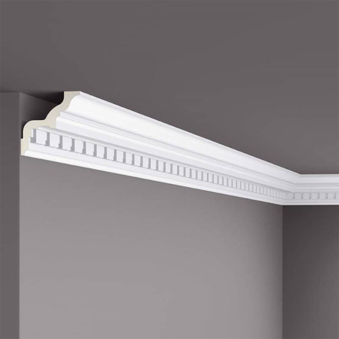 Cornisa pentru tavan din poliuretan Z2 - 8,4x8,4x200 cm