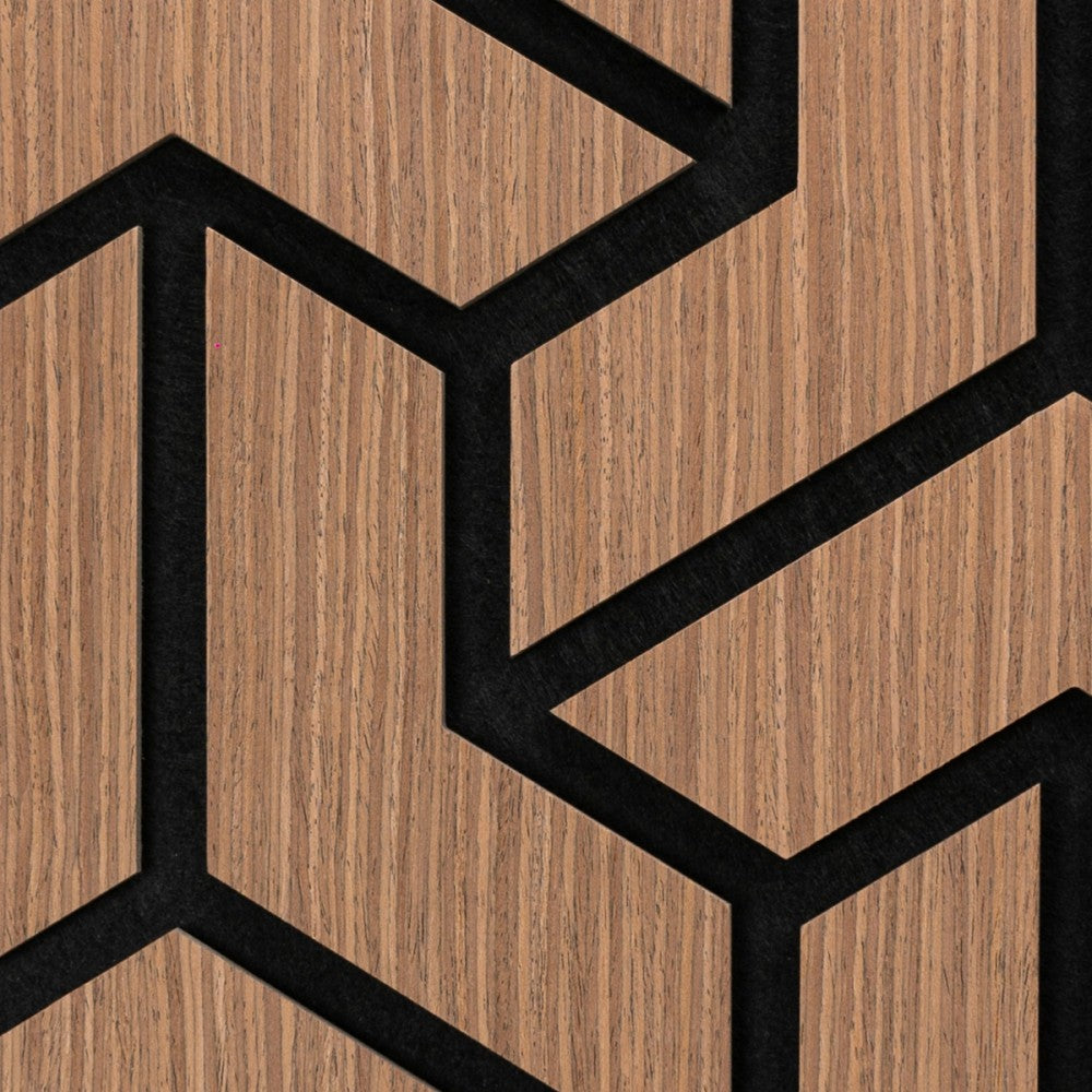 Panou 3D Gri Fonoabsorbant din HDF si Pasla D6761 - 90x45x1.8 cm
