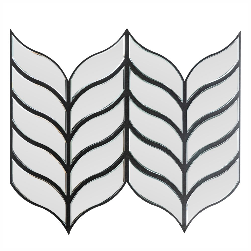 Panou 3D Gri Fonoabsorbant din Oglinda si Pasla D6777 - 90x80x1.2 cm