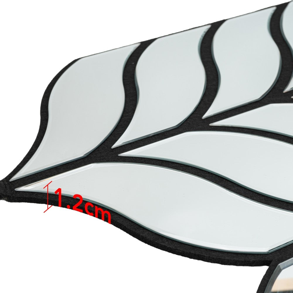 Panou 3D Gri Fonoabsorbant din Oglinda si Pasla D6777 - 90x80x1.2 cm