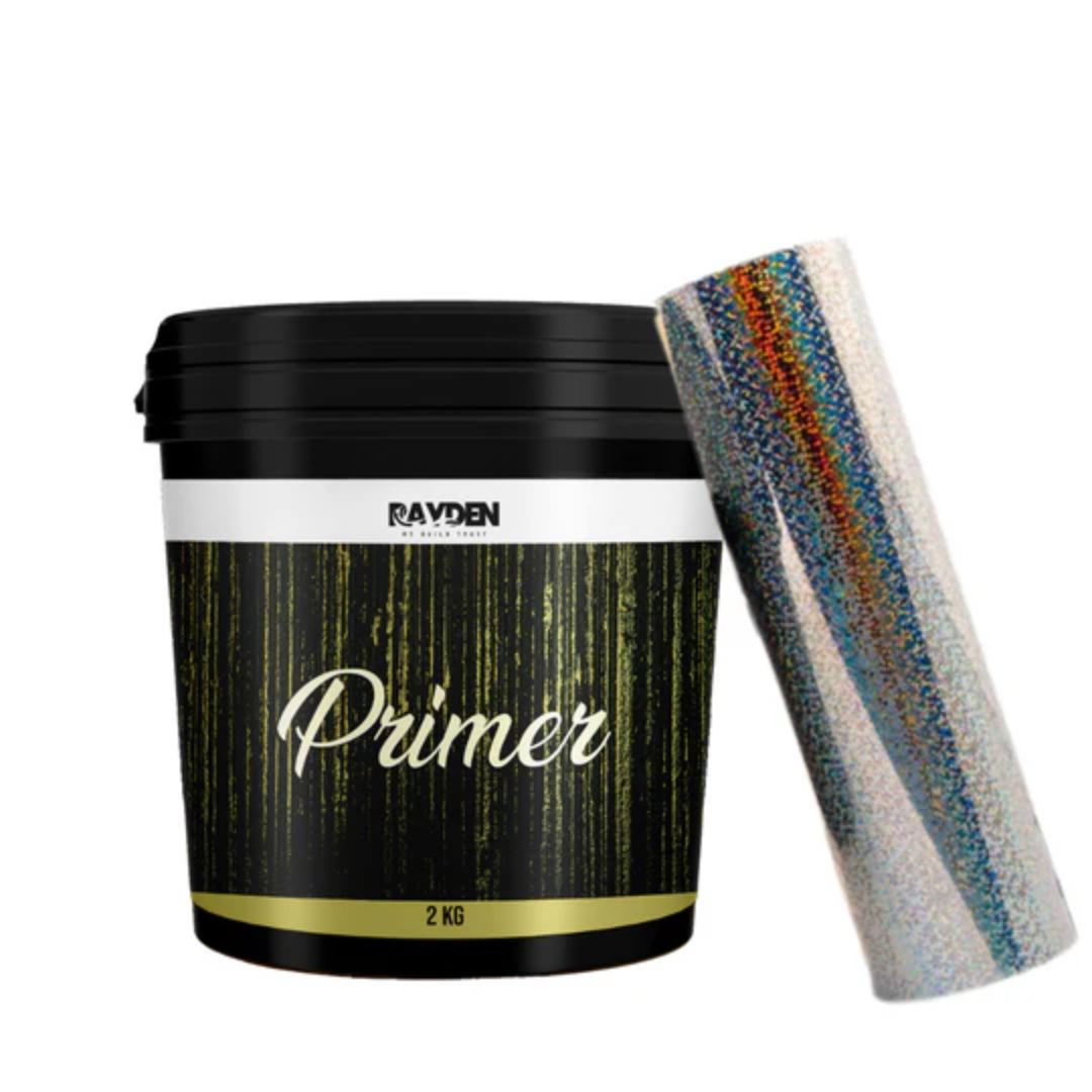 KIT Folie de Transfer Argintiu Pixelat + 2L Adeziv – 25mp