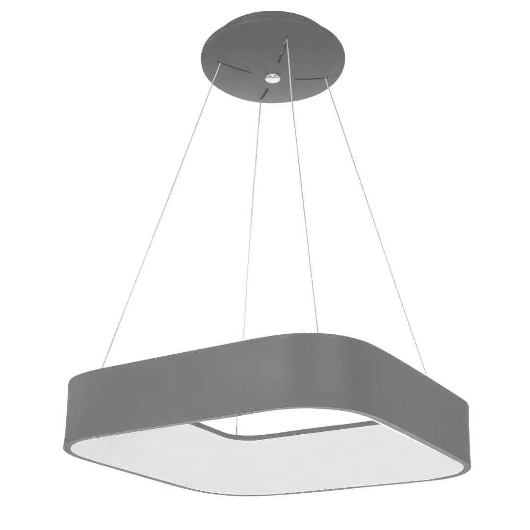 Lustra LED cu lumina calda dimabila suspendata gri antracit Grand - 3400 Lumeni
