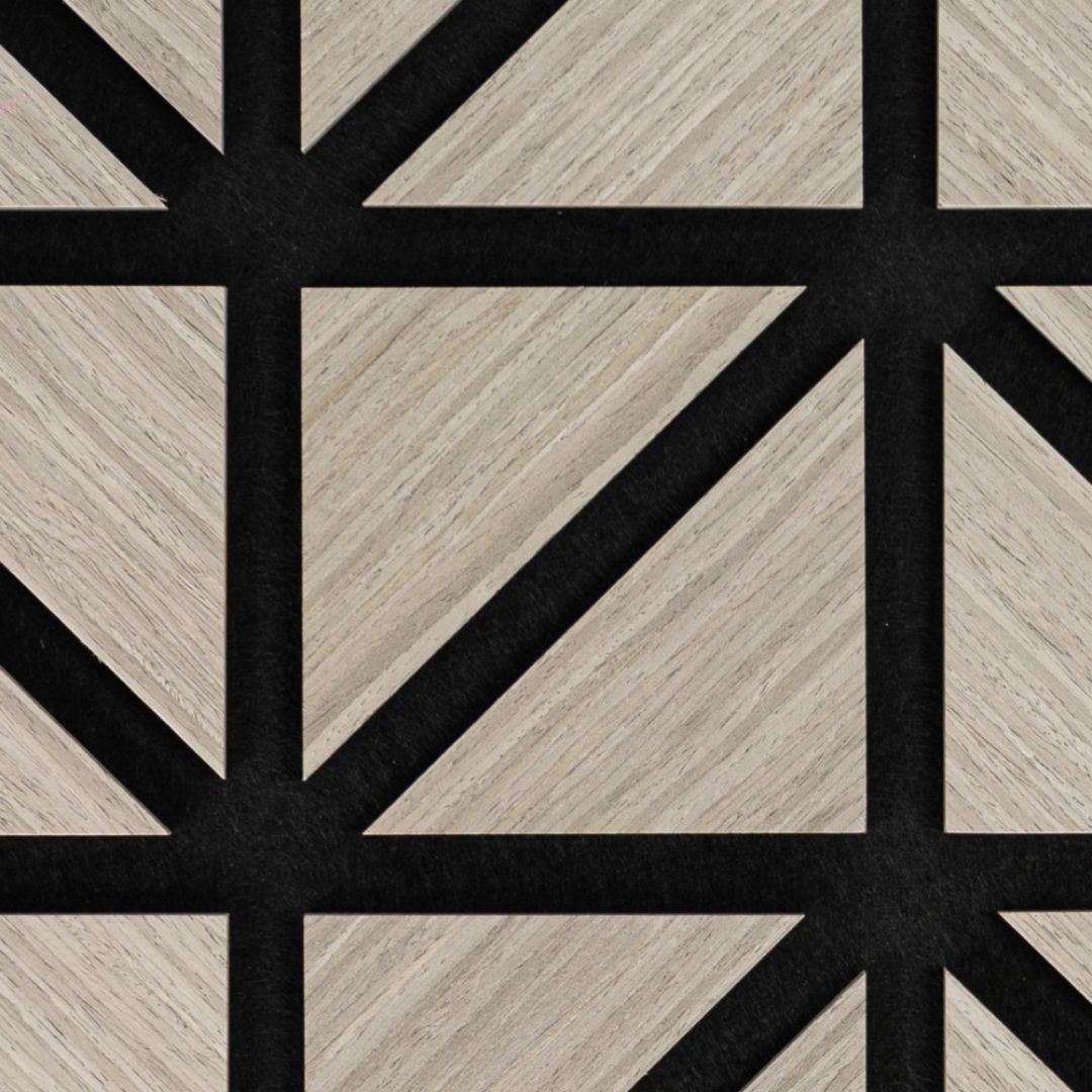 Panou 3D Gri Fonoabsorbant din MDF si Pasla D6752 – 50x50x1.8 cm