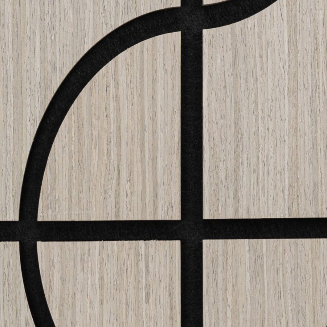 Panou 3D Gri Fonoabsorbant din MDF si Pasla D6757 – 90x45x1.8 cm