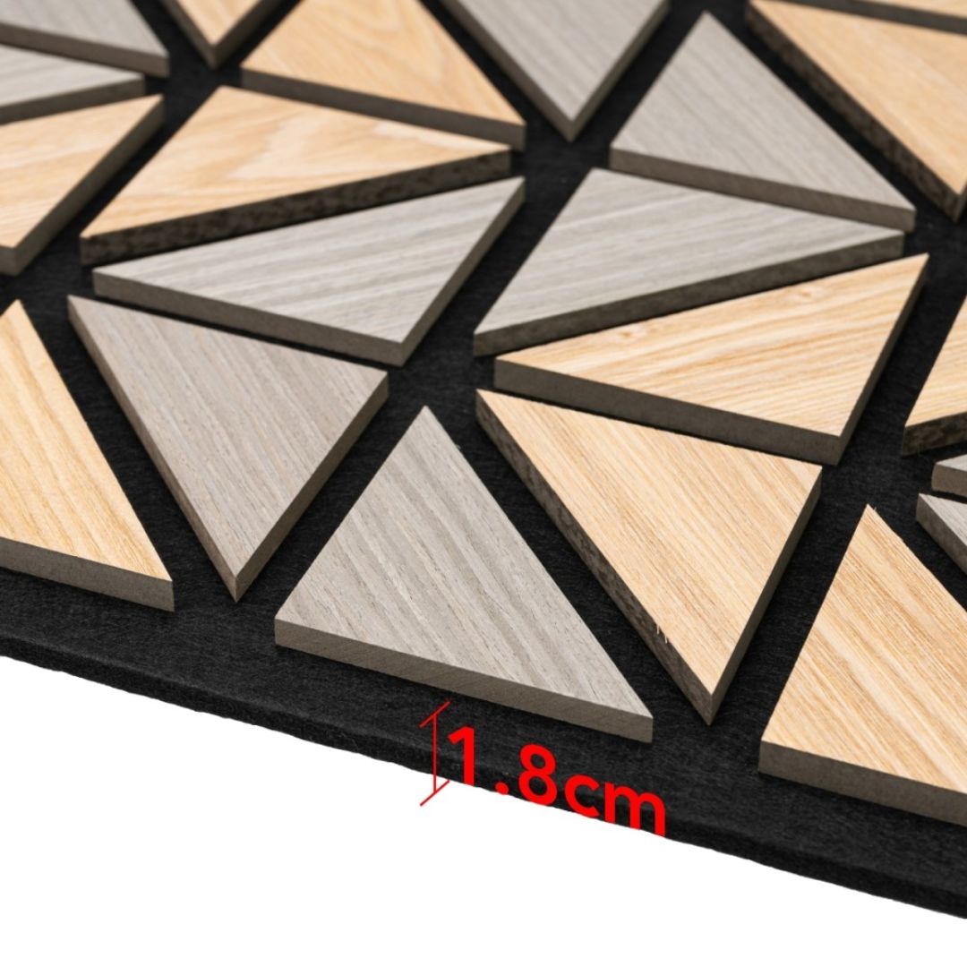 Panou 3D Multicolor Fonoabsorbant din MDF si Pasla D6750 – 50x50x1.8 cm