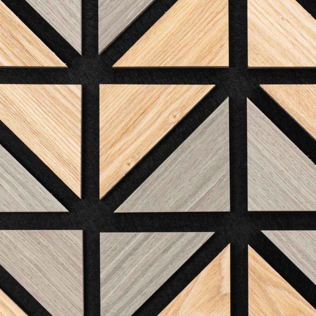 Panou 3D Multicolor Fonoabsorbant din MDF si Pasla D6750 – 50x50x1.8 cm