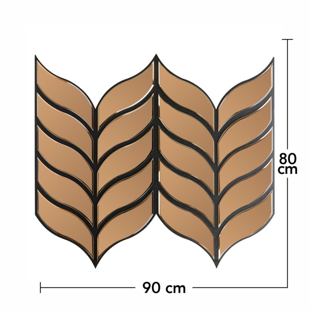 Panou Maro Fonoabsorbant din Oglinda si Pasla D6778 – 90x80x1.2 cm