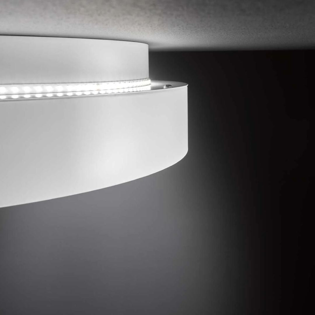 Plafoniera LED rotunda cu lumina calda dimabila Shay 2 alba - 3600 Lumeni