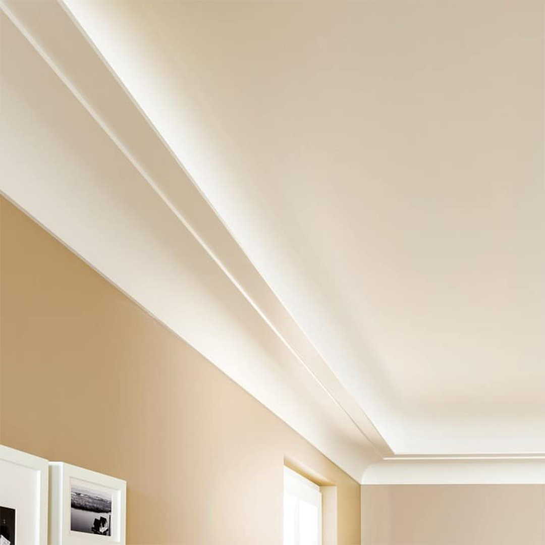 Cornisa pentru tavan din poliuretan AD22 25,5x10x200 cm