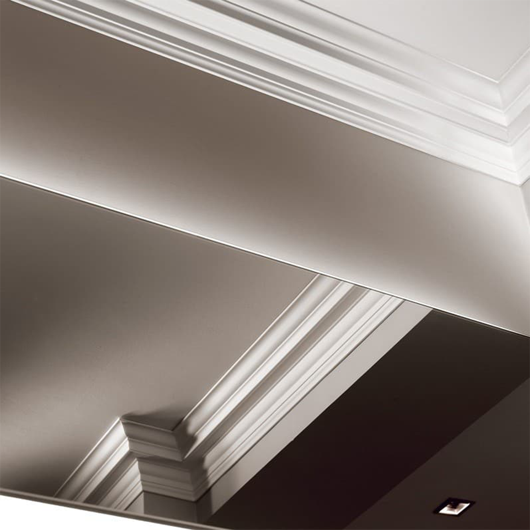Cornisa pentru tavan din poliuretan Z24 - 12,8x12,8x200 cm