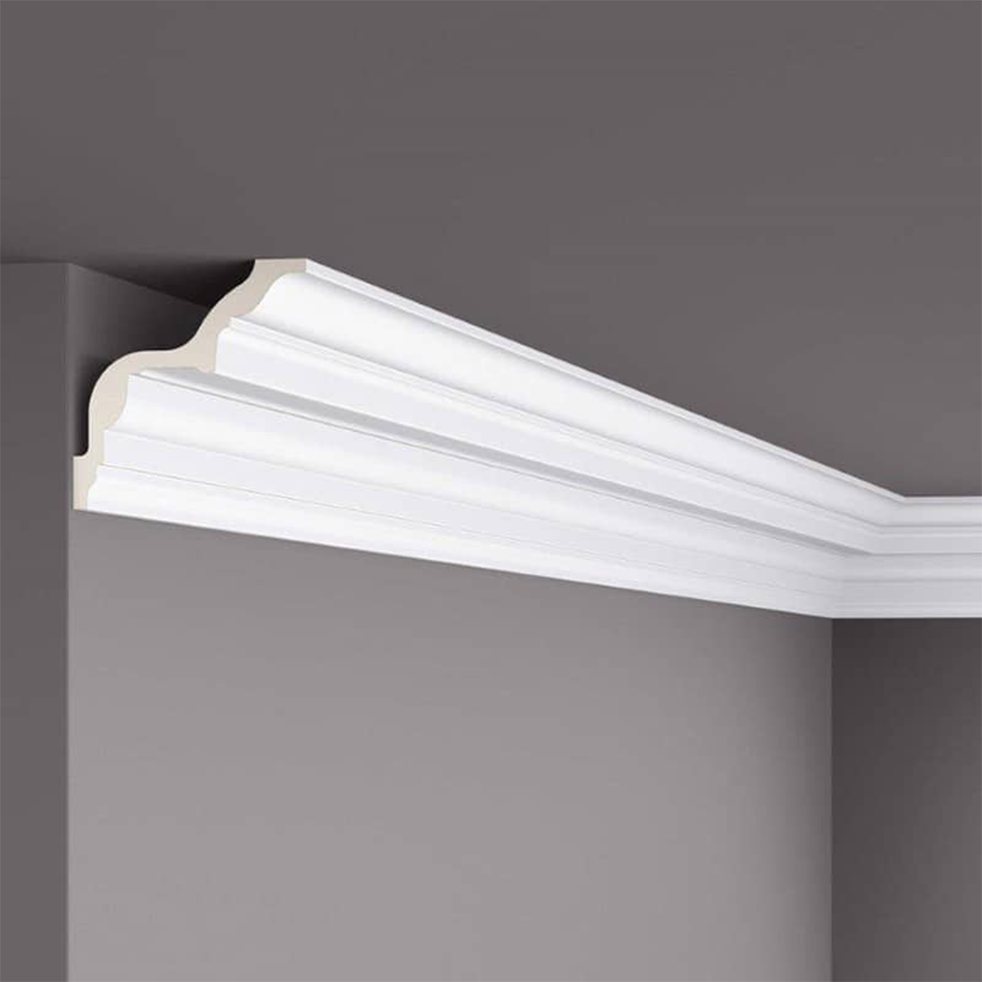 Cornisa pentru tavan din poliuretan Z24 - 12,8x12,8x200 cm