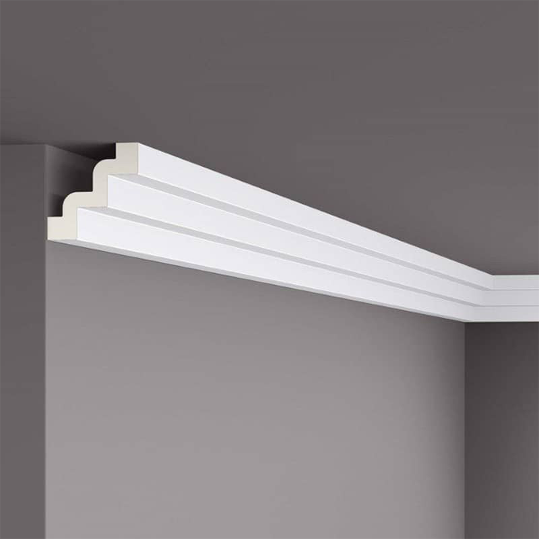 Cornisa pentru tavan din poliuretan Z52 - 7,5x7,5x200 cm
