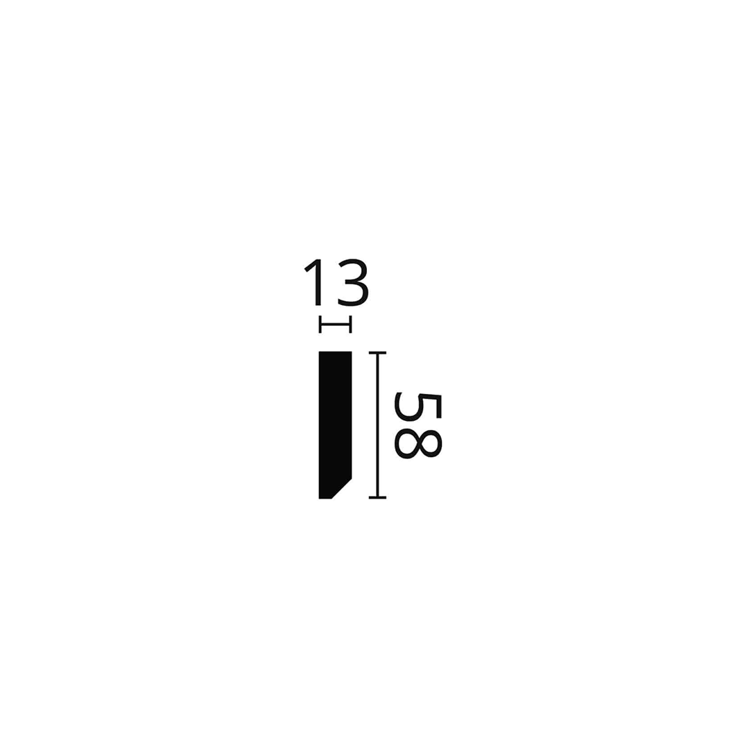 Plinta decorativa parchet alba din polistiren dur Wallstyl FT2 58x13x2000