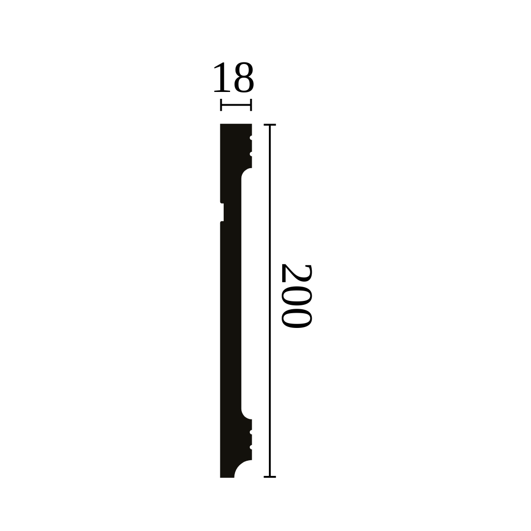 Plinta din duropolimer FD20 - 20x1.8x200 cm