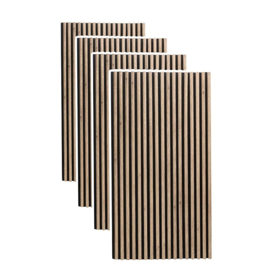 Riflaj Acustic Flexibil din MDF si Pâslă Stejar D6782 – 240x60x2.1 cm
