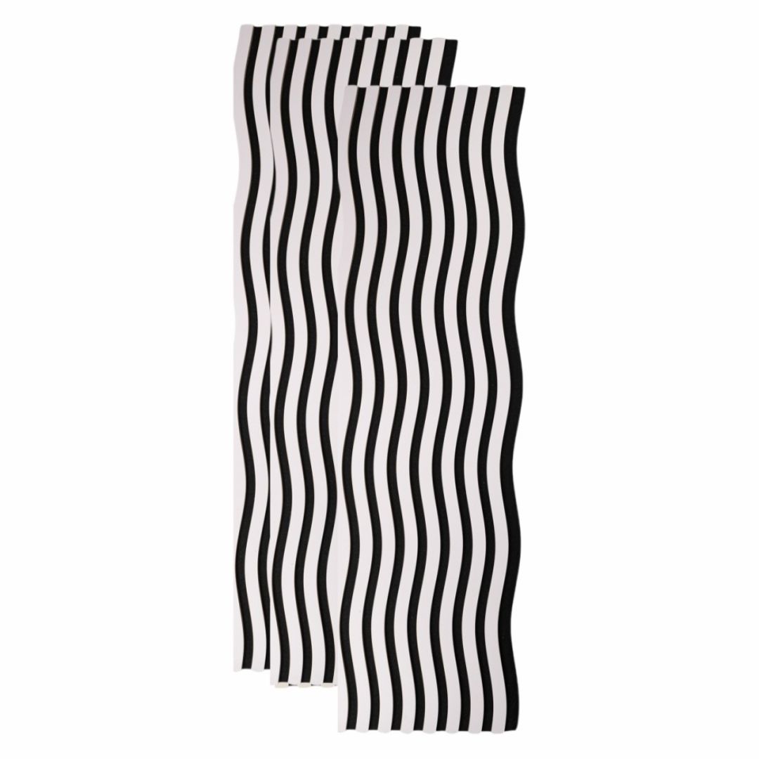 Riflaj Acustic din MDF si Pasla Alb D6248 – 30×1,8×240 cm