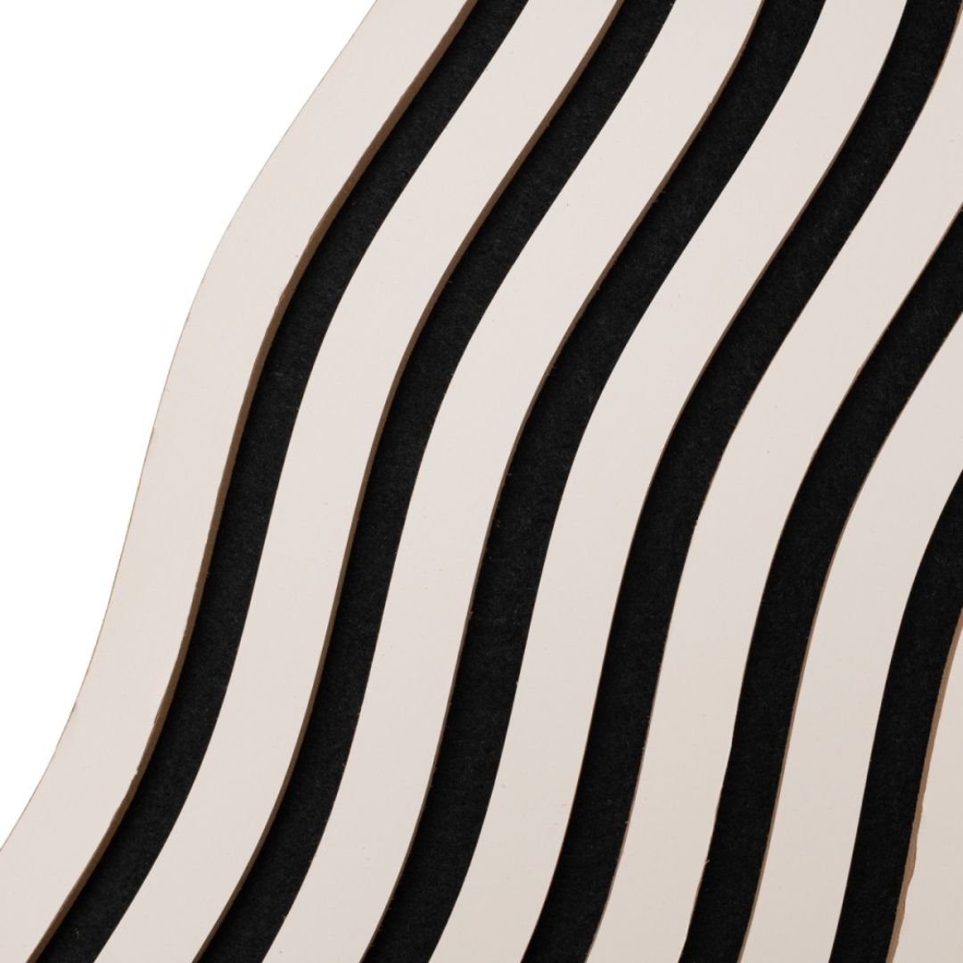Riflaj Acustic din MDF si Pasla Grej D6247 – 30×1,8×240 cm