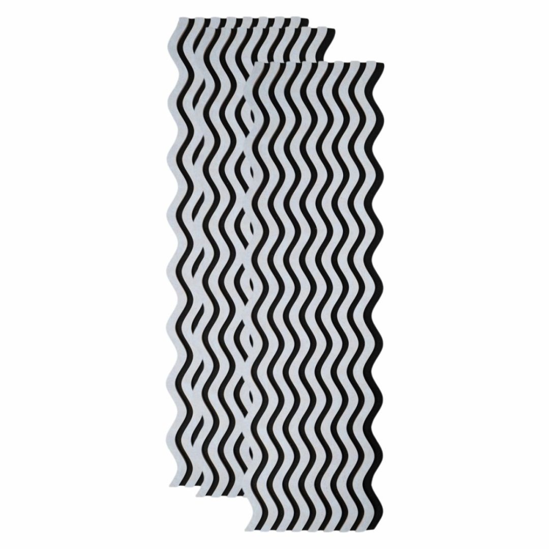 Riflaj Acustic din MDF si Pasla Gri D6245 – 30×1,8×240 cm