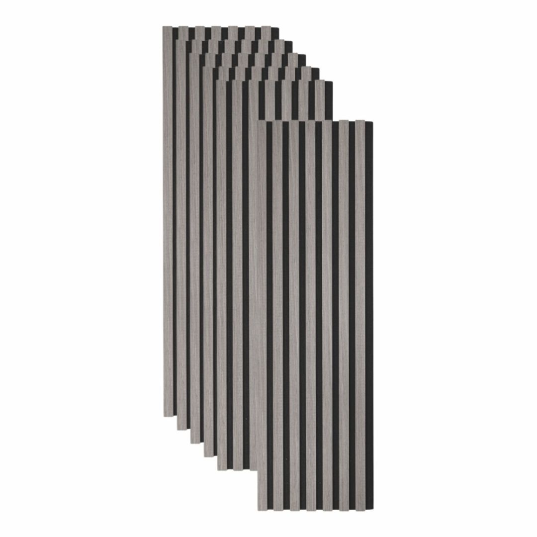 Riflaj Acustic din MDF si Pasla Gri D7101 – 30×1,8×270 cm