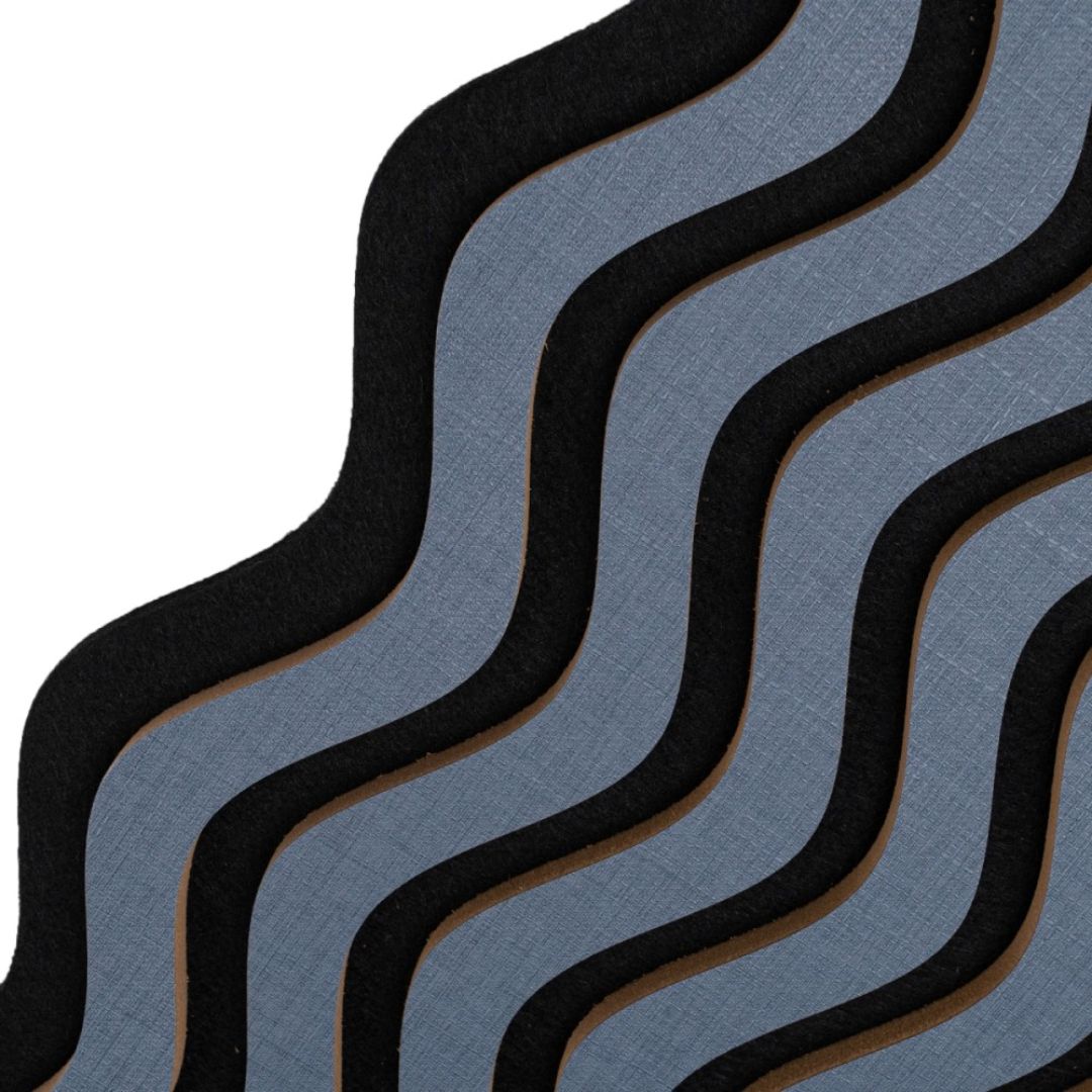 Riflaj Acustic din MDF si Pasla Gri Inchis D6246 – 30×1,8×240 cm