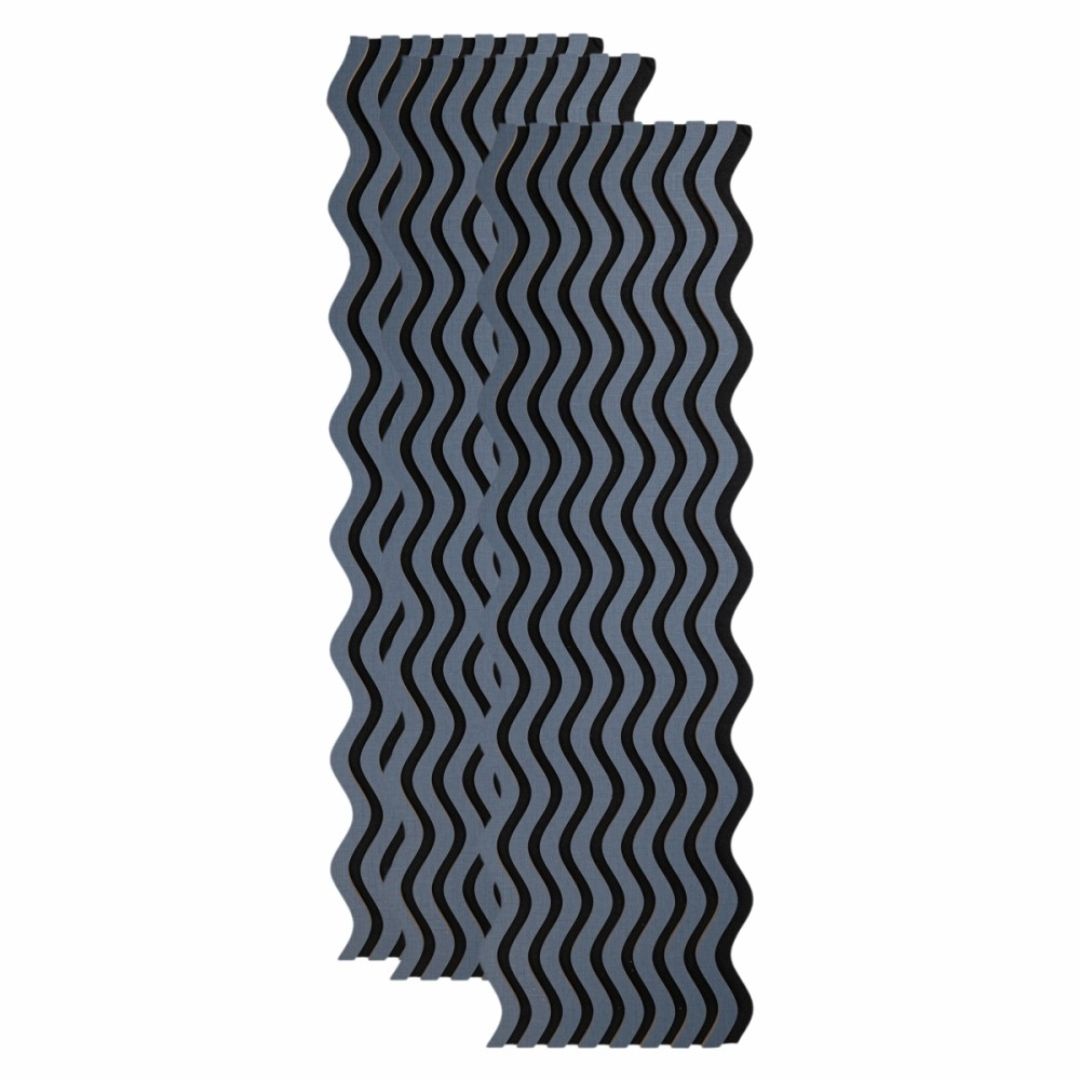 Riflaj Acustic din MDF si Pasla Gri Inchis D6246 – 30×1,8×240 cm